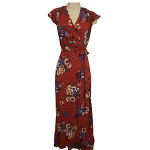 Spring & Summer Floral Red and Gorgeous Maxi Dress